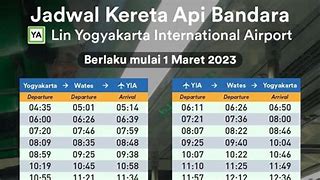 Jam Terakhir Kereta Bandara Yia